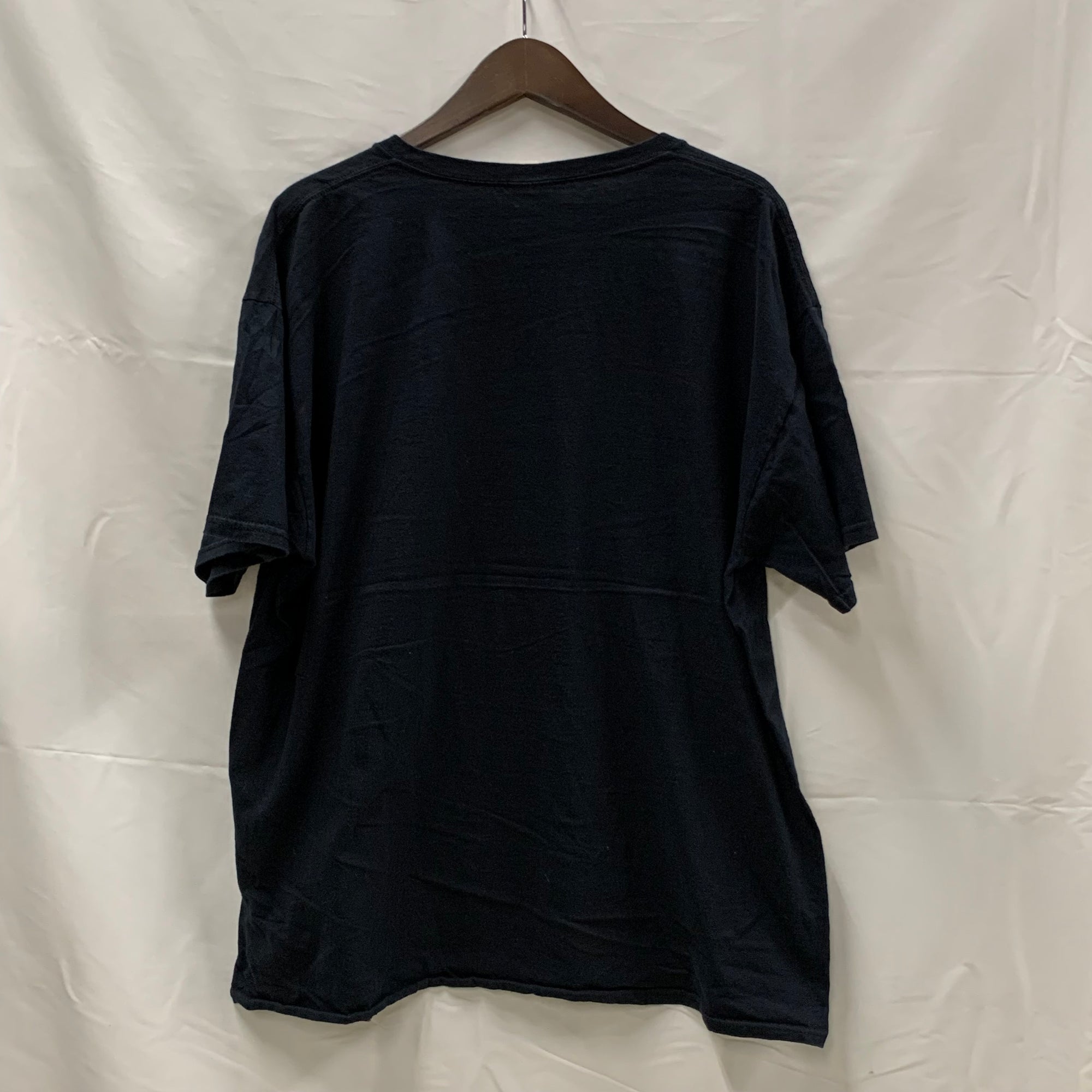 【古着】FRUIT OF THE ROOM プリント Tシャツ ブラック XLサイズ