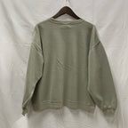 【古着】Eddie Bauer プリント トレーナー グレー×ピンク Sサイズ