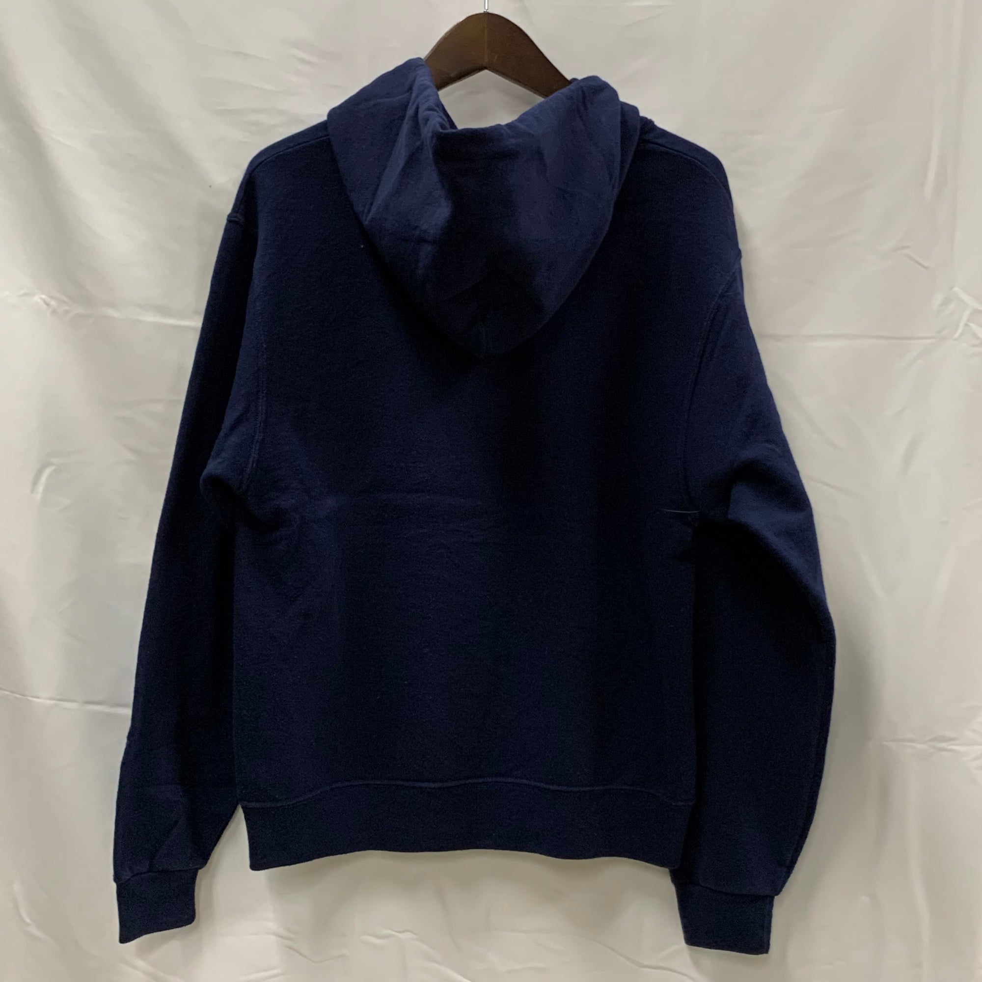 【古着】THRASHER プリント パーカー ネイビー Sサイズ