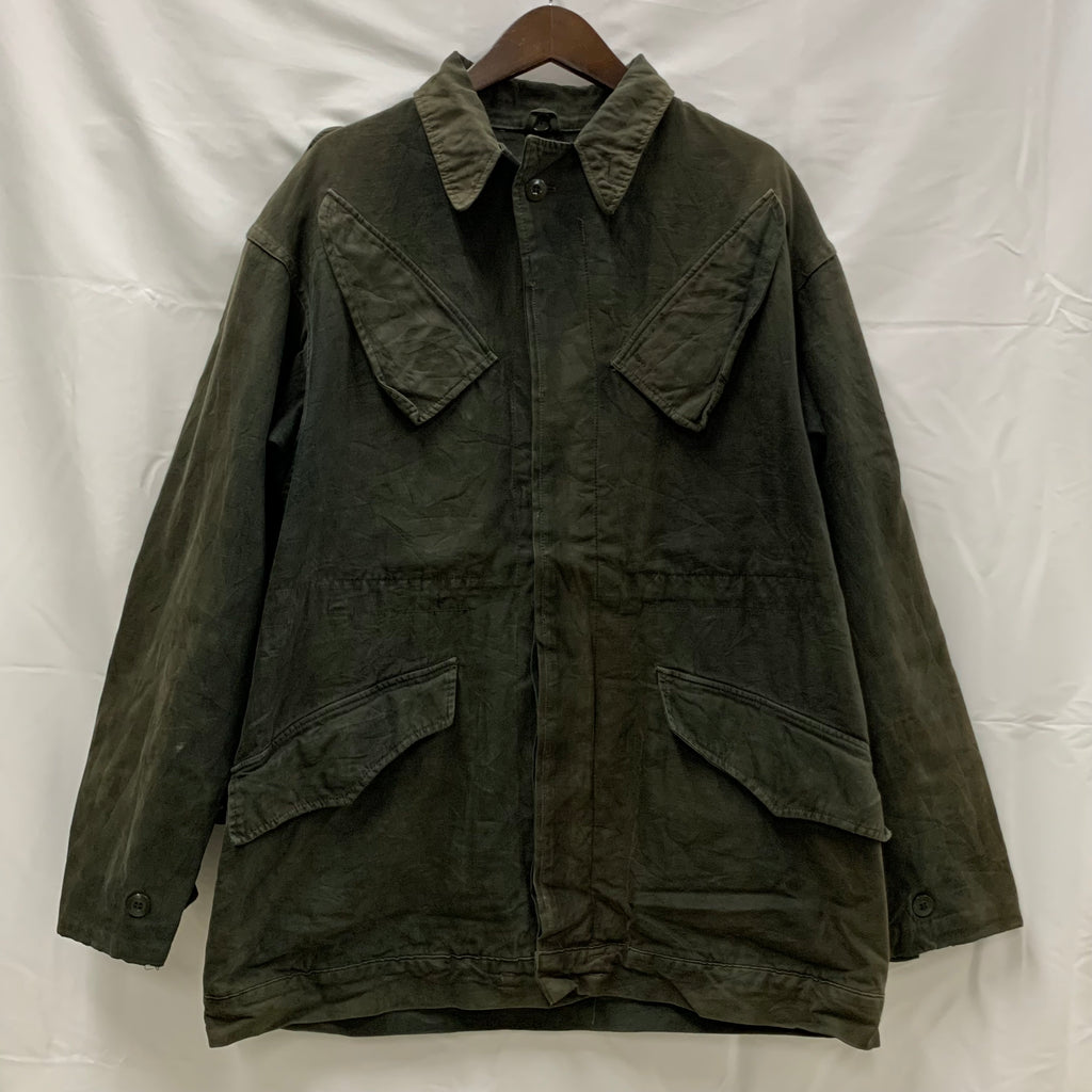 【古着】無地 ジャケット ダークオリーブ