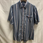【中古】【古着】Wrangler チェック S/S シャツ ブルー Lサイズ