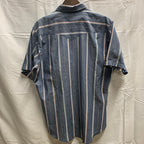 【中古】【古着】Wrangler チェック S/S シャツ ブルー Lサイズ