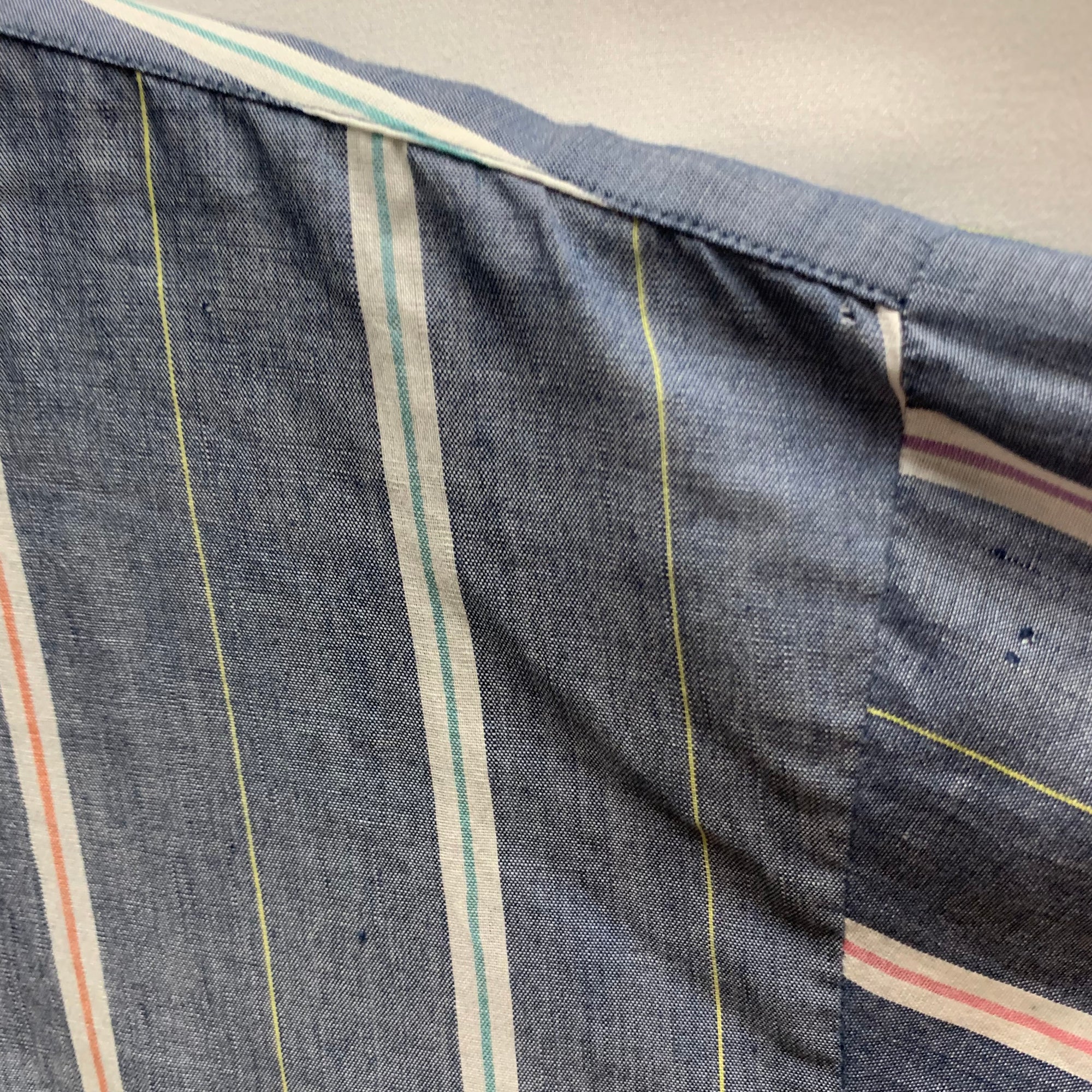 【中古】【古着】Wrangler チェック S/S シャツ ブルー Lサイズ