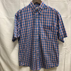 【中古】【古着】Wrangler RIATA チェック S/S シャツ ブルー