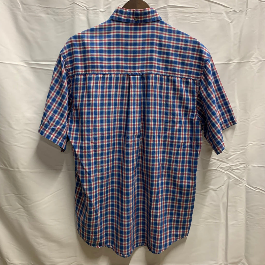 【中古】【古着】Wrangler RIATA チェック S/S シャツ ブルー