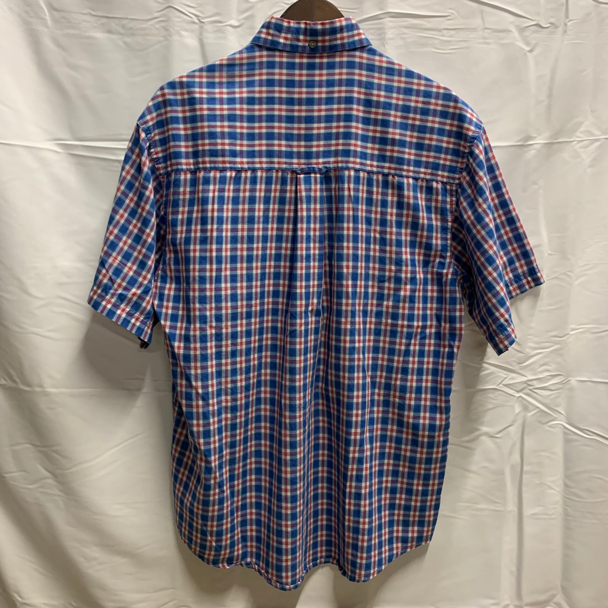 【中古】【古着】Wrangler RIATA チェック S/S シャツ ブルー