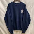【中古】【古着】FRUIT OF THE ROOM ロゴプリント スウェットトレーナー ネイビー XLサイズ