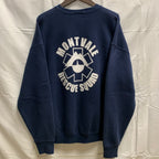 【中古】【古着】FRUIT OF THE ROOM ロゴプリント スウェットトレーナー ネイビー XLサイズ