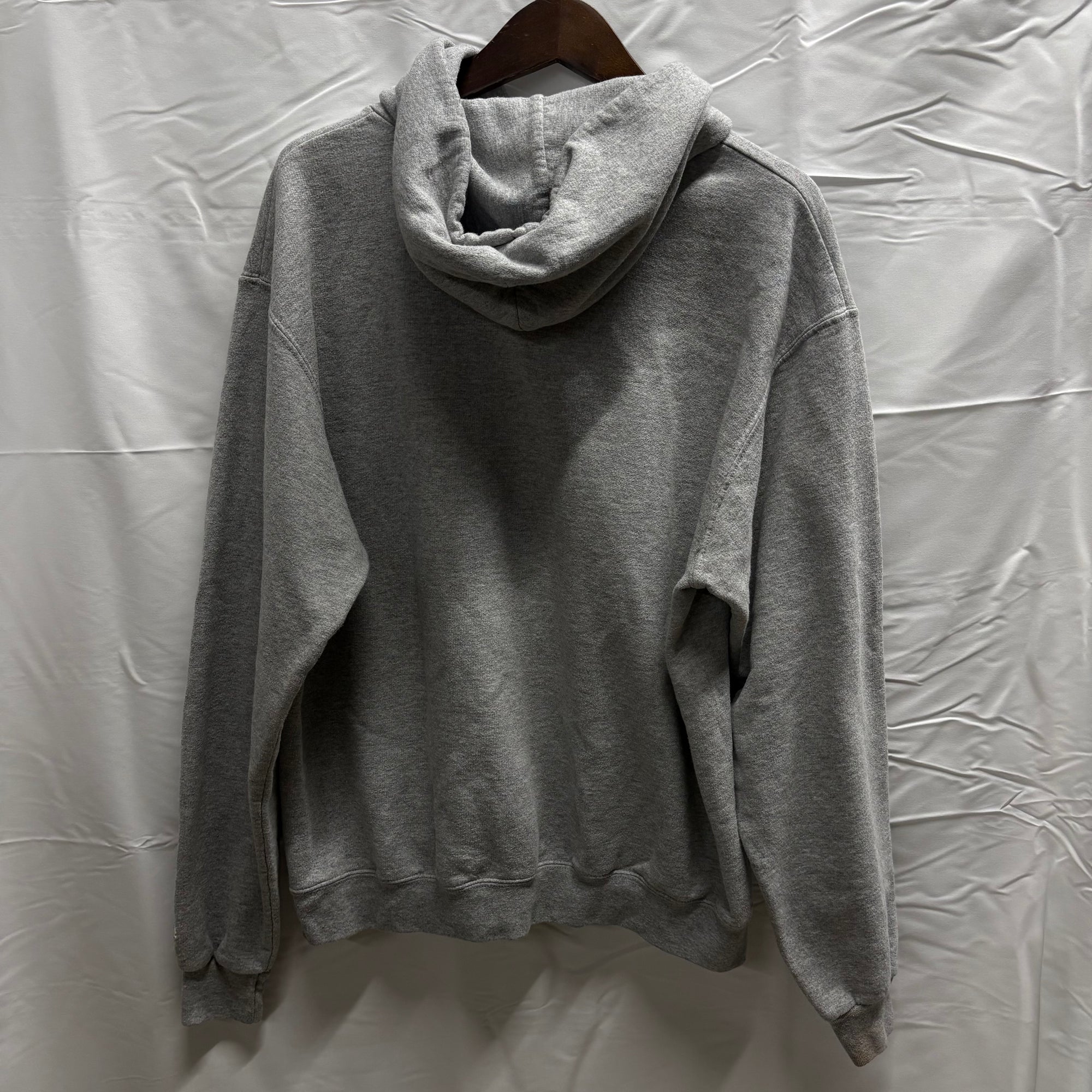 【古着】Champion ロゴ パーカー グレー 2XLサイズ