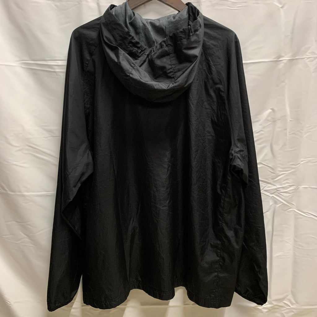【中古】【古着】Starter カラーブロック フルジップジャケット ブラック×グレー XLサイズ