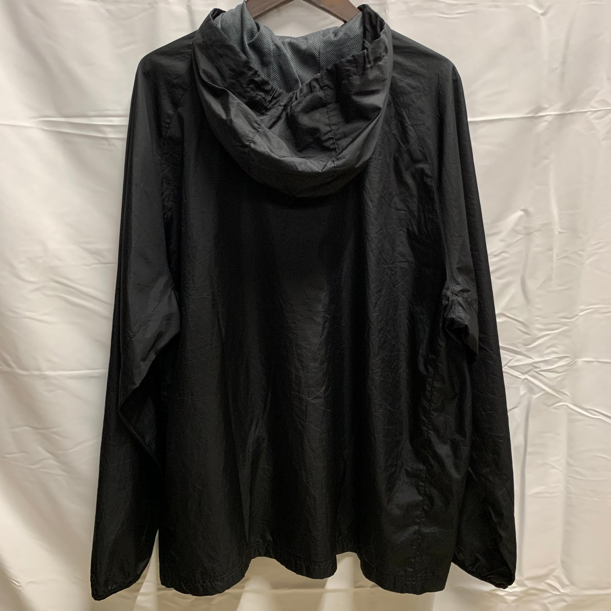【中古】【古着】Starter カラーブロック フルジップジャケット ブラック×グレー XLサイズ