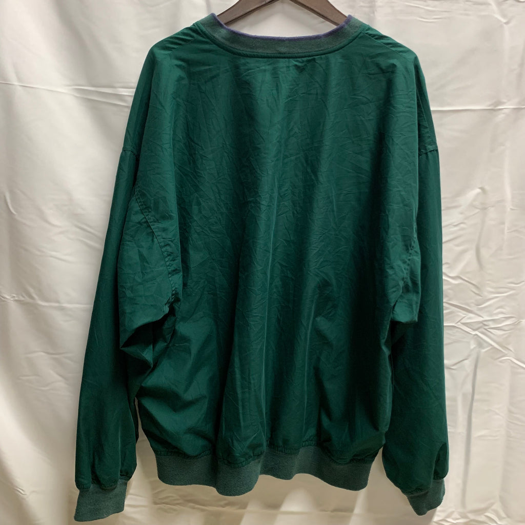 【中古】【古着】ULTRACLUB ワンポイント プルオーバージャケット グリーン XLサイズ
