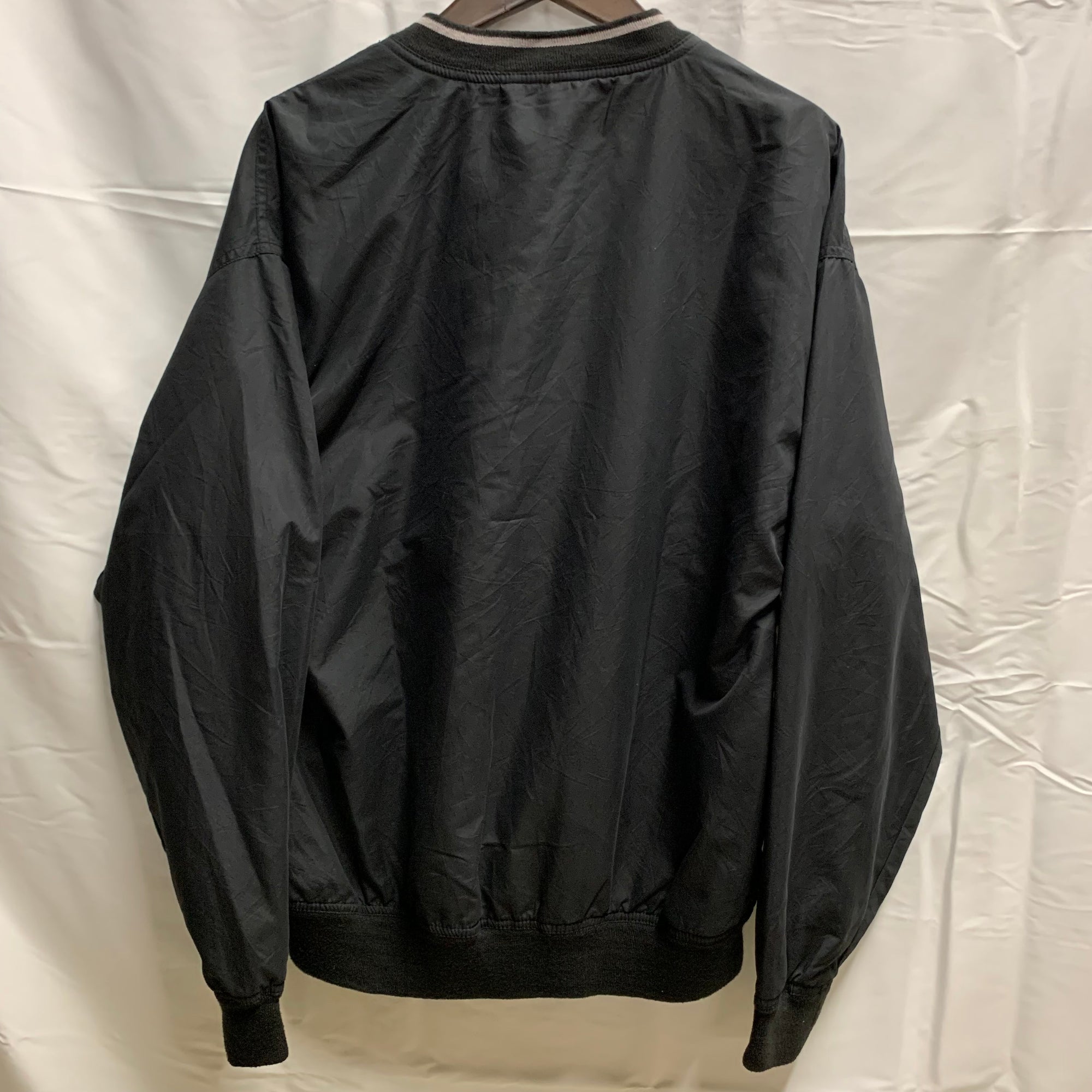 【中古】【古着】WEAR GUARD ワンポイント プルオーバージャケット ブラック Sサイズ