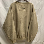 【中古】【古着】PORT AUTHORITY ワンポイント プルオーバージャケット アイボリー XLサイズ