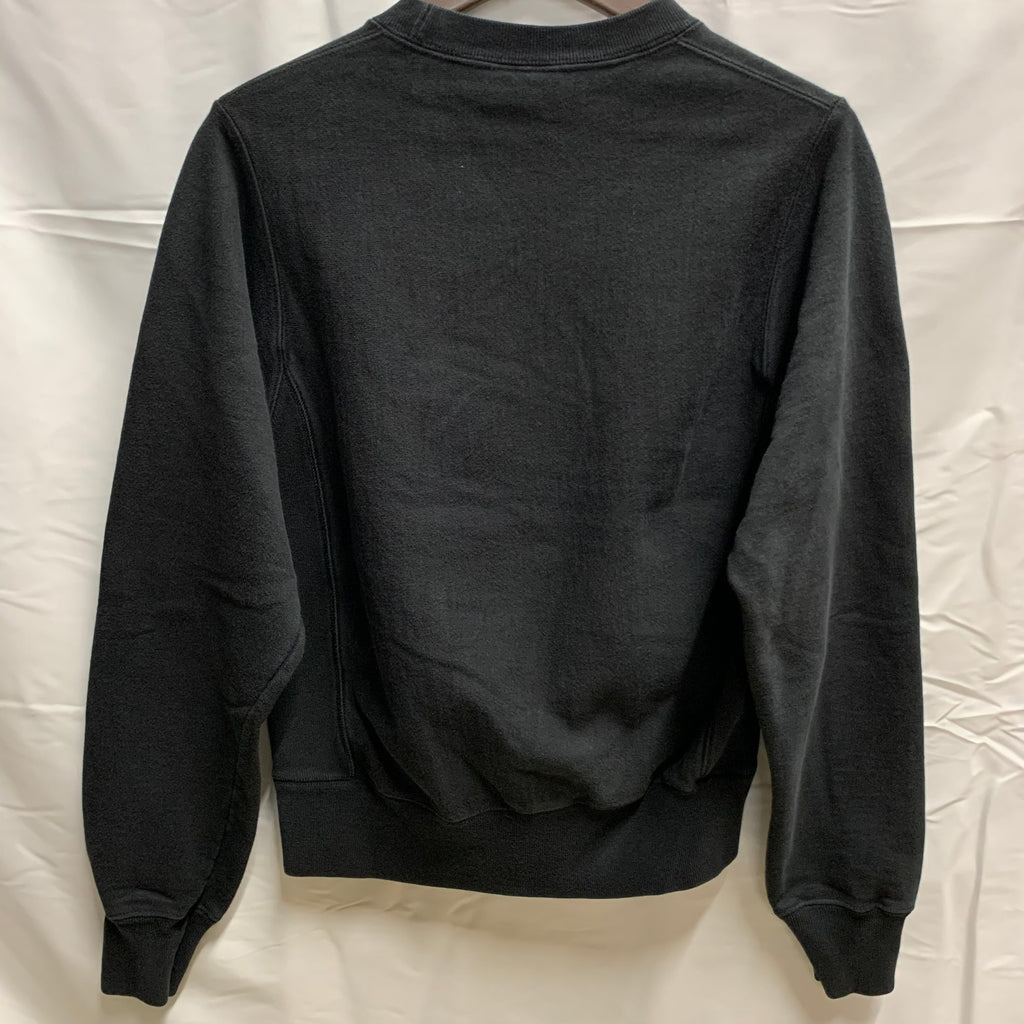 【中古】【古着】Champion ワンポイント スウェットパーカー ブラック Mサイズ