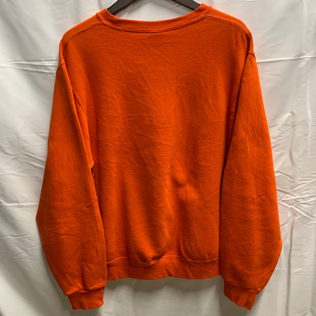 【中古】【古着】RUSSELL ATHLETIC ロゴ スウェットパーカー オレンジ