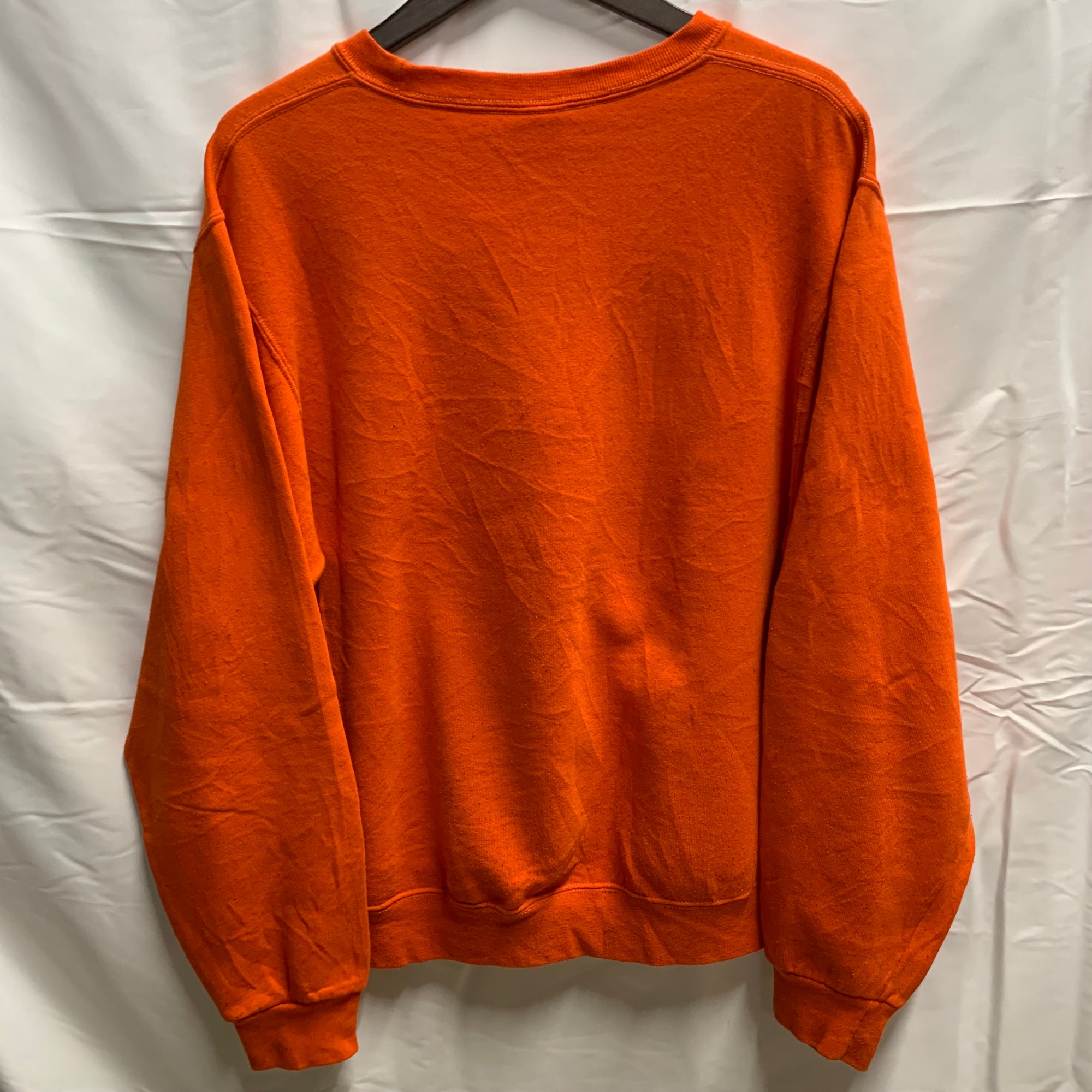 【中古】【古着】RUSSELL ATHLETIC ロゴ スウェットパーカー オレンジ