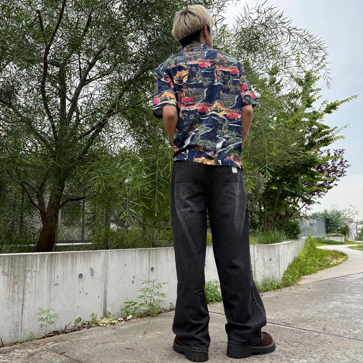 半袖アロハシャツ / S/S Aloha Shirt【Amber Street】