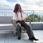 ワイドスラックスパンツ / Brushed Wide Slacks Pant【Amber Street】
