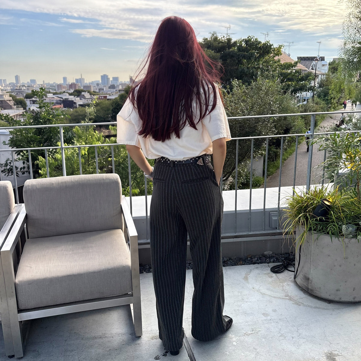 ワイドスラックスパンツ / Brushed Wide Slacks Pant【Amber Street】