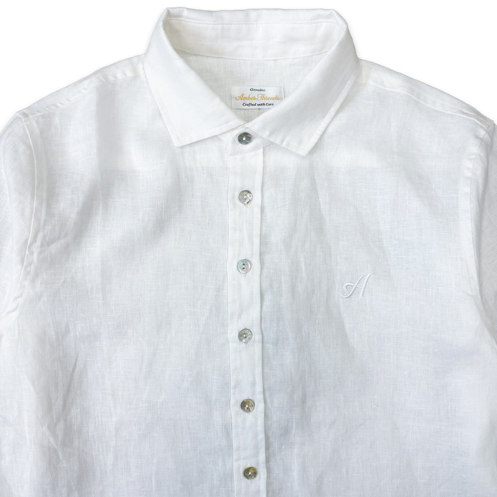 クラシックリネンシャツ / Classic Linen Shirt【Amber Threads】