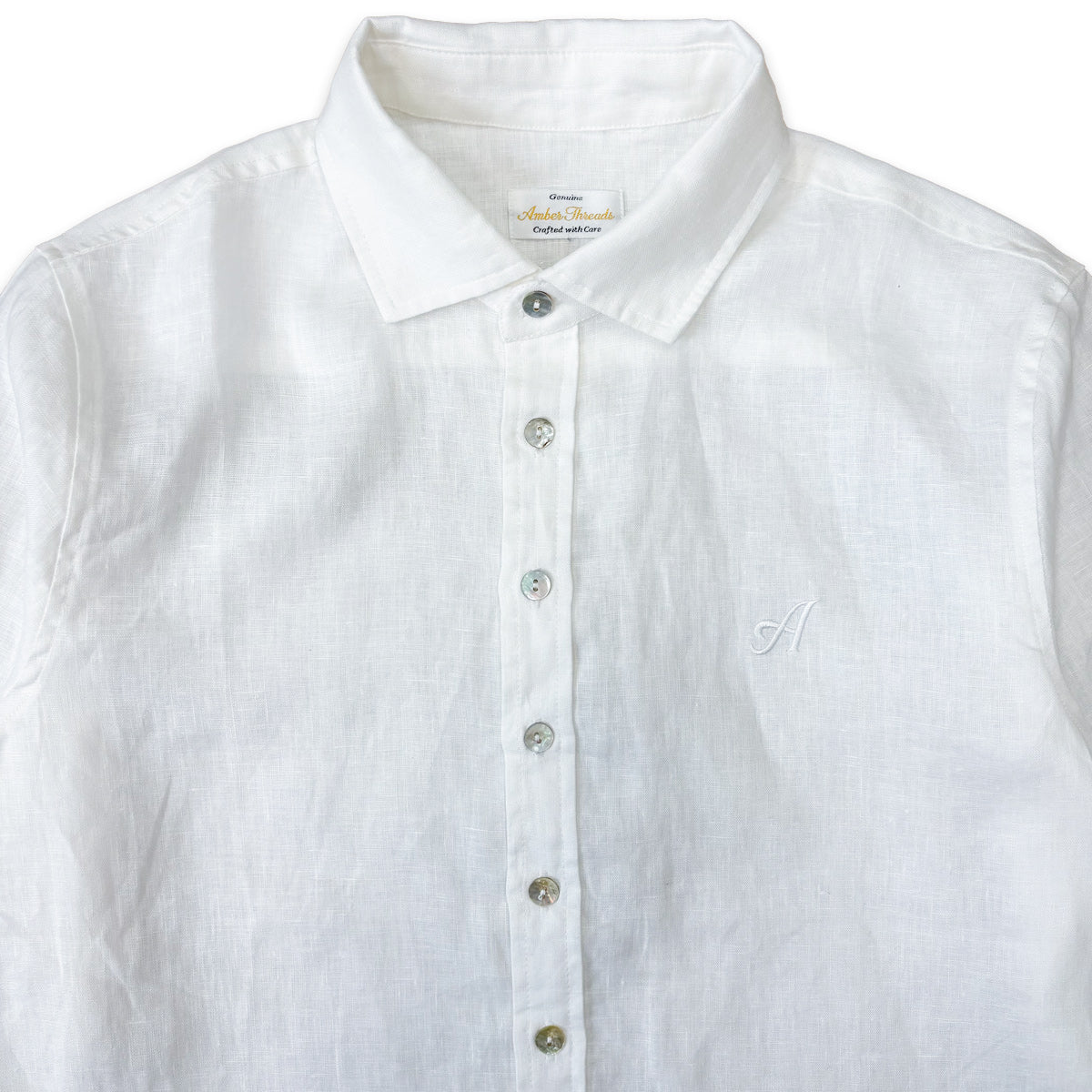 クラシックリネンシャツ / Classic Linen Shirt【Amber Threads】