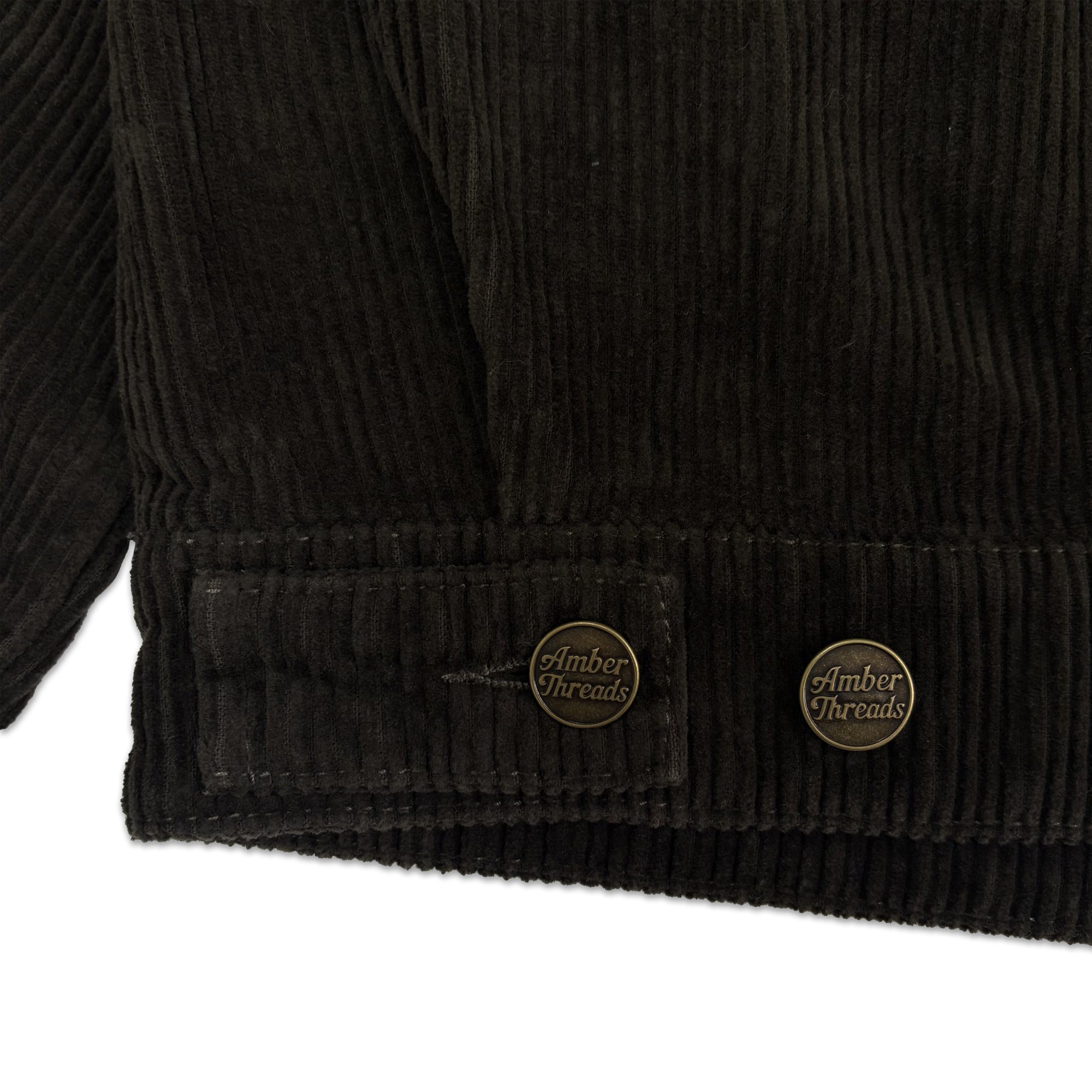Amber Threads コーデュロイ ハリントンジャケット 背面 左裾アジャスター