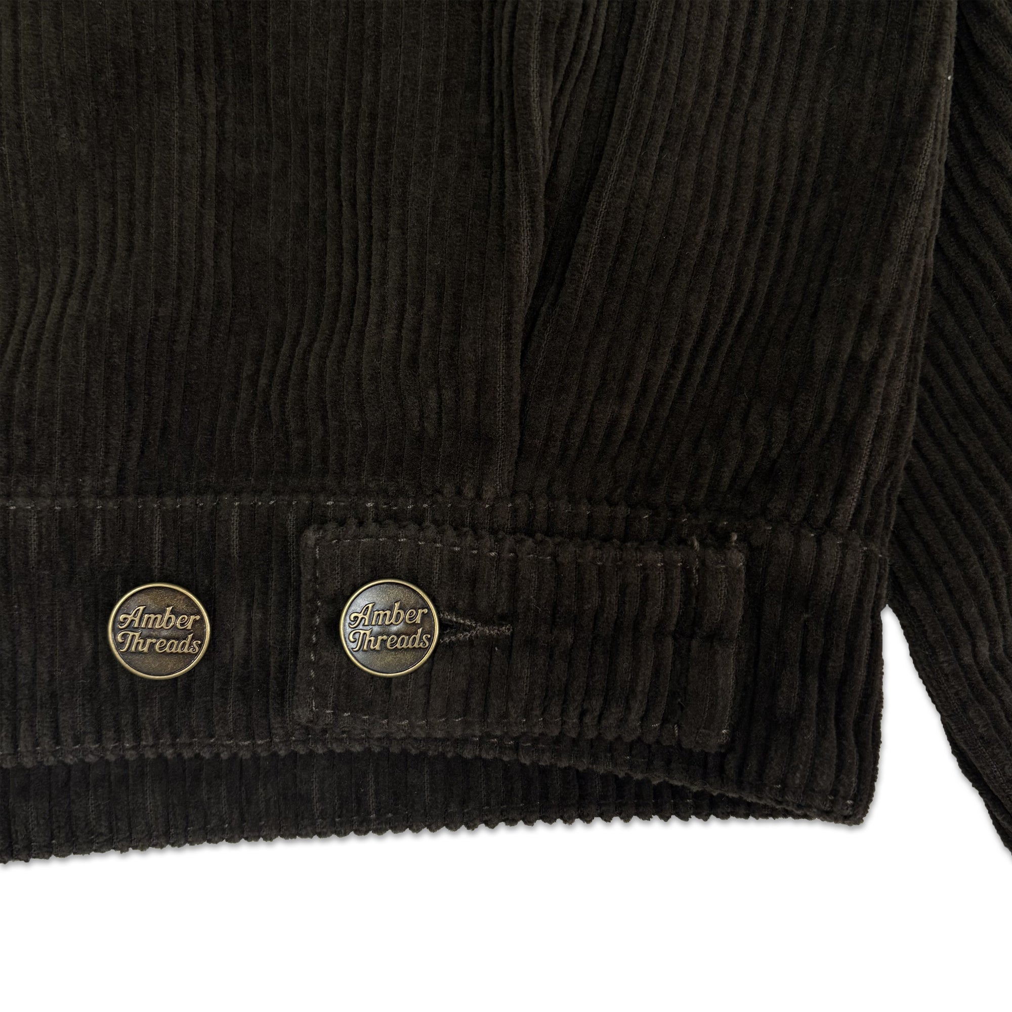 Amber Threads コーデュロイ ハリントンジャケット 背面 右袖アジャスター