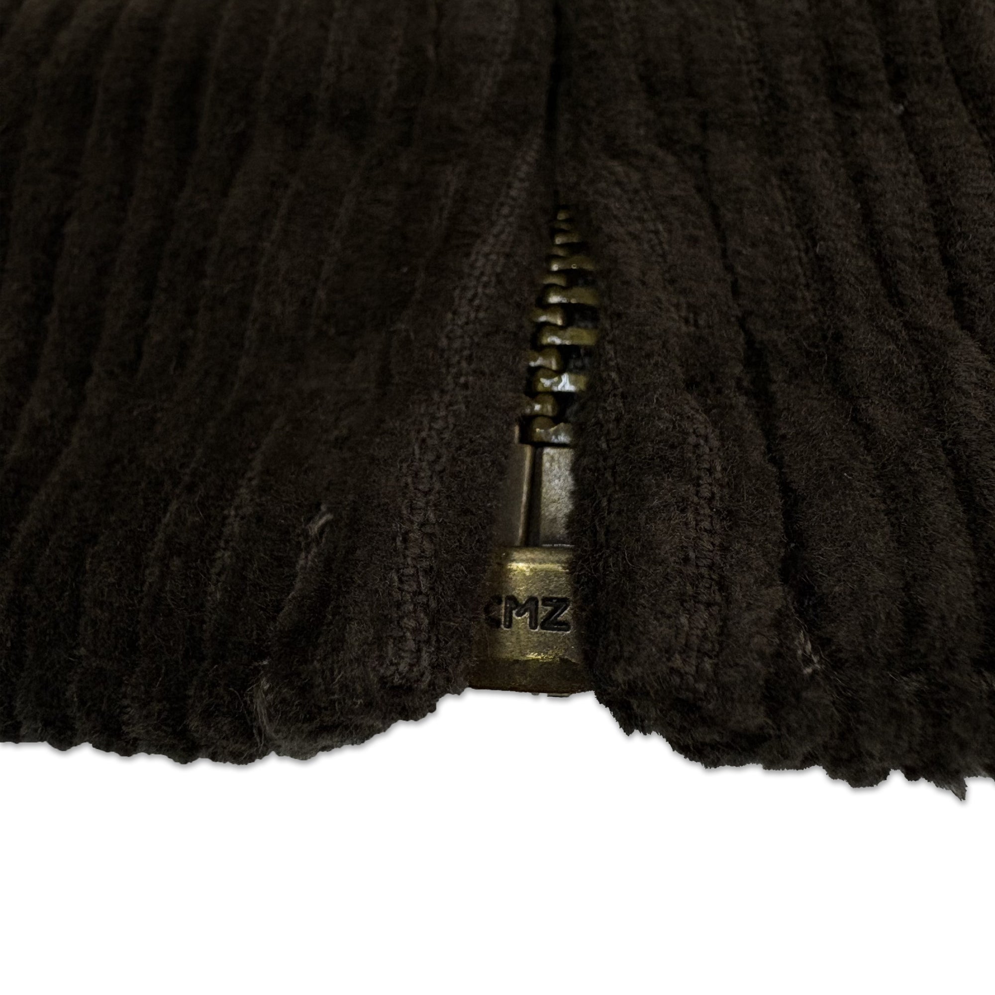 Amber Threads コーデュロイ ハリントンジャケット ジッパー下止め ディテール