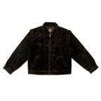 アパレルブランドAmber Threads(アンバースレッズ)のコーデュロイ ハリントンジャケット、3シーズン着まわせる万能アウター。正面のスタイル。