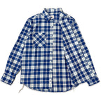 先染めコットン チェックフランネルワークシャツ / Cotton Flannel Check Shirt 【Amber Threads】