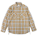 先染めコットン チェックフランネルワークシャツ / Cotton Flannel Check Shirt 【Amber Threads】