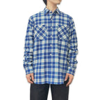 先染めコットン チェックフランネルワークシャツ / Cotton Flannel Check Shirt 【Amber Threads】