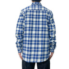 先染めコットン チェックフランネルワークシャツ / Cotton Flannel Check Shirt 【Amber Threads】