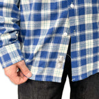先染めコットン チェックフランネルワークシャツ / Cotton Flannel Check Shirt 【Amber Threads】