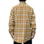 先染めコットン チェックフランネルワークシャツ / Cotton Flannel Check Shirt 【Amber Threads】