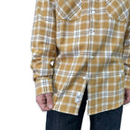 先染めコットン チェックフランネルワークシャツ / Cotton Flannel Check Shirt 【Amber Threads】