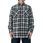 先染めコットン チェックフランネルワークシャツ / Cotton Flannel Check Shirt 【Amber Threads】