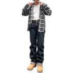 先染めコットン チェックフランネルワークシャツ / Cotton Flannel Check Shirt 【Amber Threads】