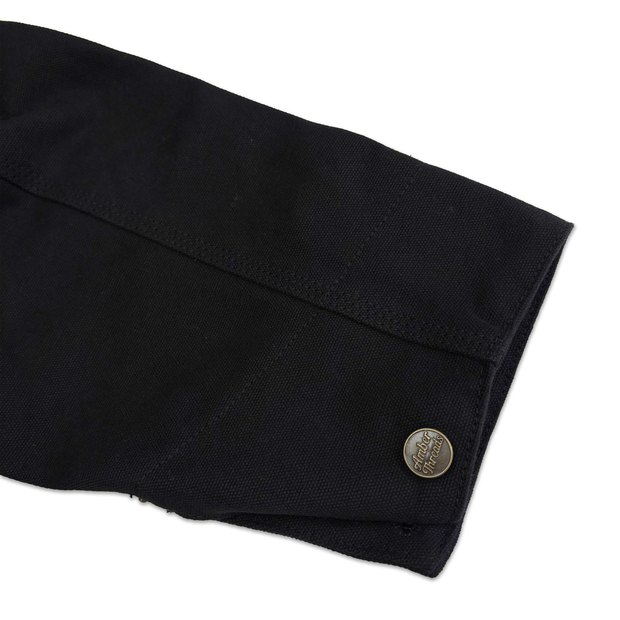 Amber Threads キャンバス トラッカージャケット 左袖口 ディテール