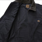 アパレルブランドAmber Threads(アンバースレッズ)のジャケット 襟コーデュロイ コットンキャンバス、3シーズン着まわせる万能アウター。見返し。