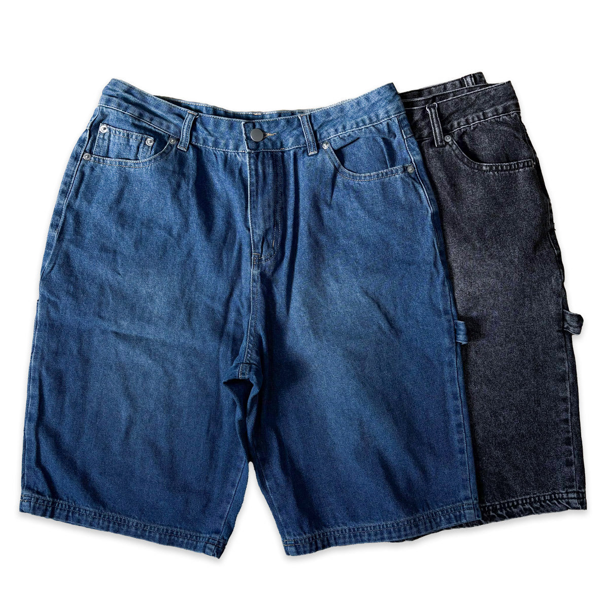 ショートパンツ   Denim Painter Shorts デニムペインターショートパンツ｜ペインターパンツ｜Amber Street