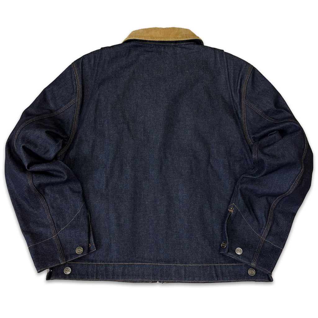 ジャケット 襟コーデュロイ デニムキャンバス / Denim Tracker Jacket 【Amber Threads】