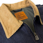 ジャケット 襟コーデュロイ デニムキャンバス / Denim Tracker Jacket 【Amber Threads】