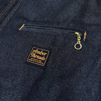 ジャケット 襟コーデュロイ デニムキャンバス / Denim Tracker Jacket 【Amber Threads】