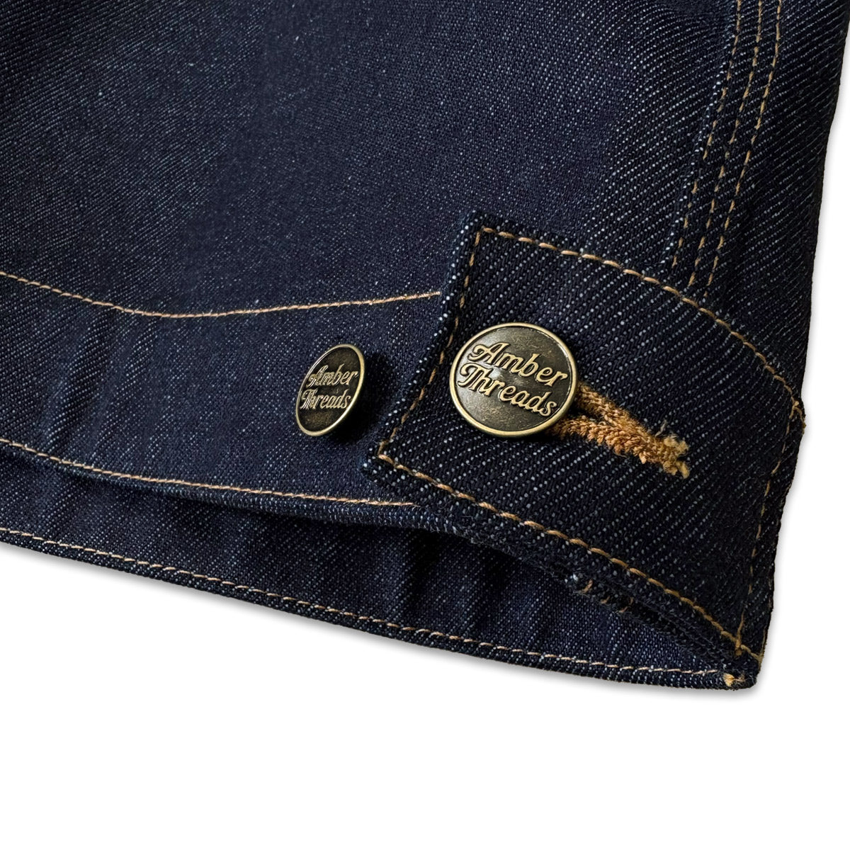ジャケット 襟コーデュロイ デニムキャンバス / Denim Tracker Jacket 【Amber Threads】
