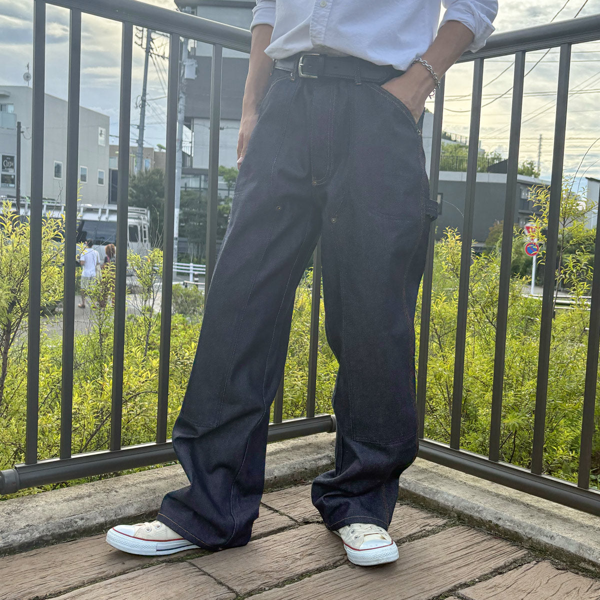 ダブルニー ワイドペインターパンツ / Double knee Wide Painter Pant 【Amber Threads】