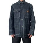 13オンス ヒッコリーデニム カバーオールジャケット/ Hickory Coverall Jacket 【Amber Threads】
