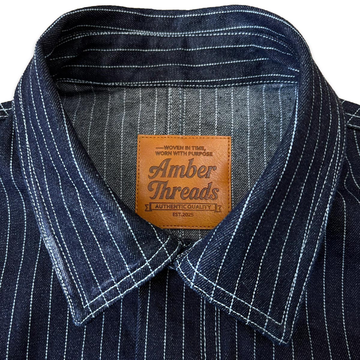 ヒッコリーデニム カバーオール｜13オンス ワークジャケット｜Amber