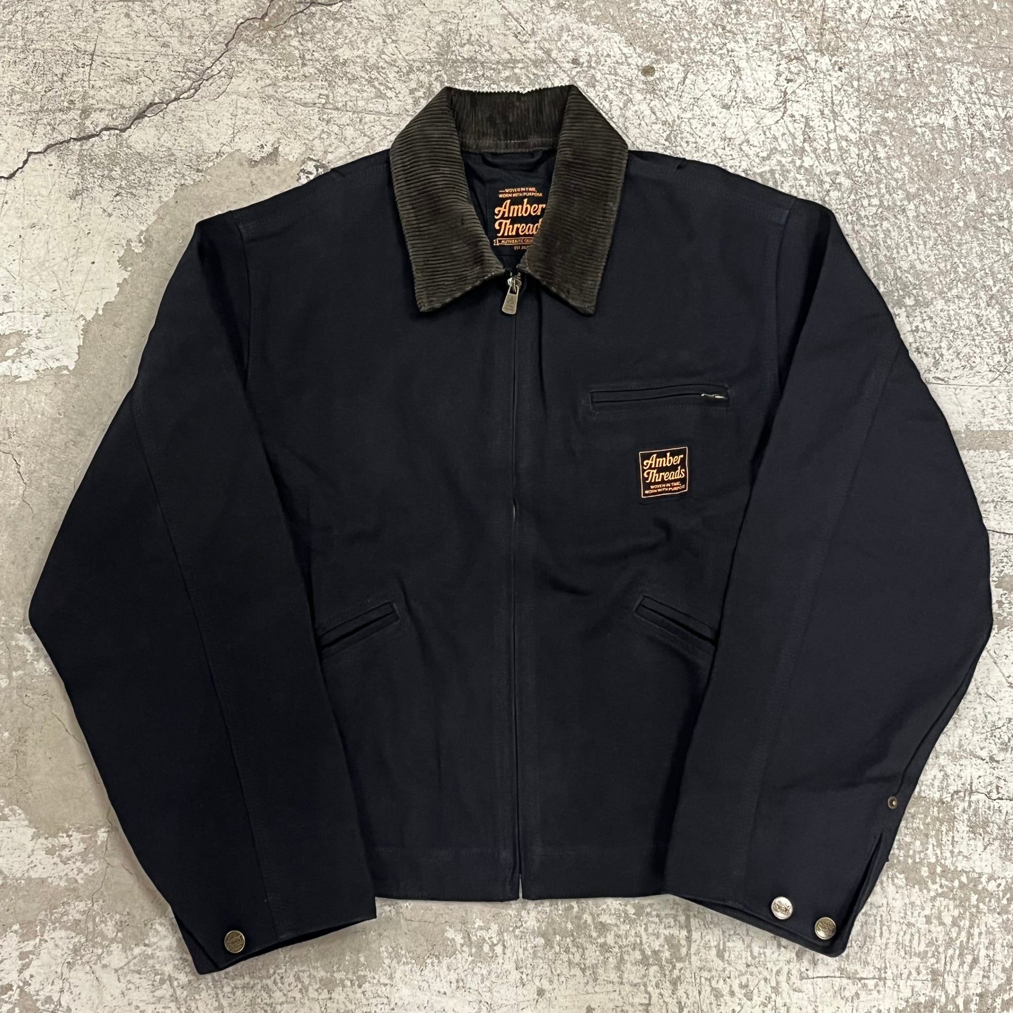 ジャケット 襟コーデュロイ コットンキャンバス / Cotton Tracker Jacket